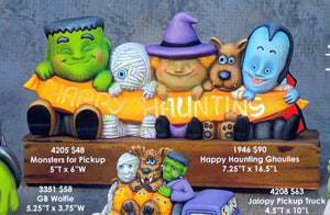 "Happy Haunting" Ghoulies Sign