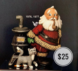 Santa With Stove and Cat