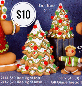6” Tall Gingerbread Tree