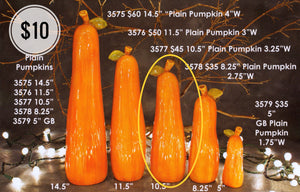 10.5” Plain Pumpkin